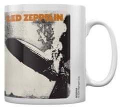 CurePink Bílý keramický hrnek Led Zeppelin: Led Zeppelin I (objem 315 ml)