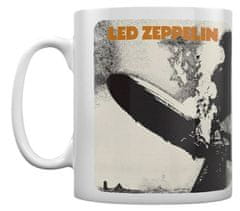 CurePink Bílý keramický hrnek Led Zeppelin: Led Zeppelin I (objem 315 ml)
