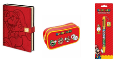 CurePink Poznámkový A5 blok Super Mario: Skok (14,8 x 21 cm)