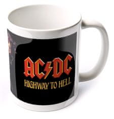 CurePink Keramický hrnek AC/DC: Highway To Hell (objem 315 ml)