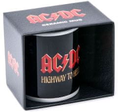 CurePink Keramický hrnek AC/DC: Highway To Hell (objem 315 ml)