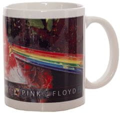 CurePink Keramický hrnek Pink Floyd: Dark Side of the Moon (objem 315 ml) bílý