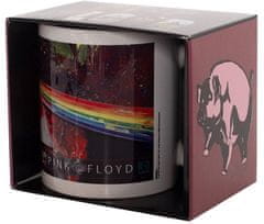 CurePink Keramický hrnek Pink Floyd: Dark Side of the Moon (objem 315 ml) bílý