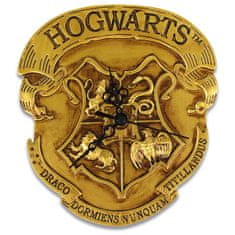 CurePink Nástěnné hodiny Harry Potter: Klasické logo Bradavic (průměr 25 cm)