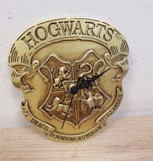 CurePink Nástěnné hodiny Harry Potter: Klasické logo Bradavic (průměr 25 cm)