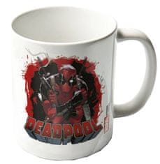 CurePink Keramický hrnek Deadpool: Smoking Gun (objem 315 ml)