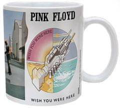 CurePink Keramický hrnek Pink Floyd: Wish You Were Here (objem 315 ml) bílý