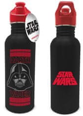 CurePink Nerezová outdoor láhev na pití Star Wars|Hvězdné války: Vader (objem 700 ml)