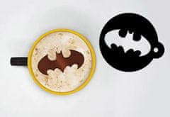 CurePink Keramický cappuccino hrnek Batman: Symbol (objem 630 ml)