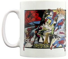 CurePink Keramický hrnek Marvel: Retro Spider-Man Panels (objem 315 ml)