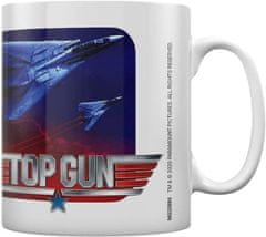 CurePink Bílý keramický hrnek Top Gun Maverick: Fighter Jets (objem 315 ml)