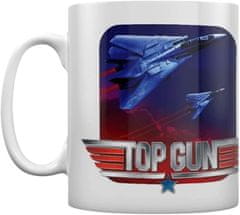 CurePink Bílý keramický hrnek Top Gun Maverick: Fighter Jets (objem 315 ml)