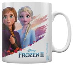 CurePink Bílý keramický hrnek Frozen II|Ledové Království: Destiny Is Calling (objem 315 ml)