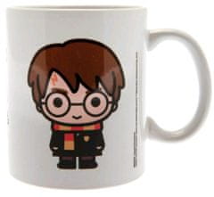 CurePink Keramický hrnek Harry Potter: Chibi (objem 315 ml) bílý