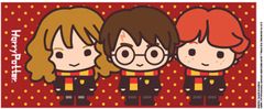 CurePink Keramický hrnek Harry Potter: Chibi Harry - Ron - Hermione (objem 315 ml) bílý