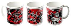 CurePink Bílý keramický hrnek DC Comics|Bartman: Harley Quinn (objem 315 ml)