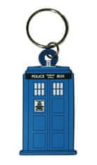 OEM Gumový přívěsek - klíčenka Doctor Who: Tardis (4,5 x 6 cm)