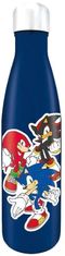 CurePink Nerezová láhev na pití Sonic The Hedgehog|Ježek Sonic: Speed Trio (objem 540 ml)
