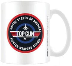 CurePink Keramický hrnek Top Gun: Fighter Weapons School (objem 315 ml)