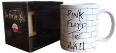 CurePink Bílý keramický hrnek Pink Floyd: The Wall (objem 315 ml)