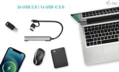 I-TEC HUB USB-A/USB-C - USB 3.0 + 3xUSB 2.0