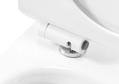REA Závěsná wc mísa carter se sedátkem slim, rimless, bílá (REA-C1400)