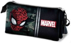 CurePink Trojitý penál na tužky Marvel|Spiderman: Spidey (23 x 11 x 14 cm)