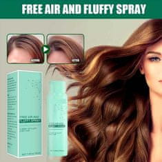 Netscroll 2 v 1 Suchý šampon a sprej pro měkké a zdravé vlasy, suchý šampon zajišťuje mimořádný objem vlasů a svěžest, vhodný pro ženy i muže, zabraňuje suchým konečkům, FluffySpray