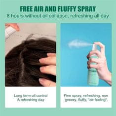 Netscroll 2 v 1 Suchý šampon a sprej pro měkké a zdravé vlasy, suchý šampon zajišťuje mimořádný objem vlasů a svěžest, vhodný pro ženy i muže, zabraňuje suchým konečkům, FluffySpray