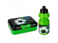 sarcia.eu Football Green set láhev na vodu 350ml + obědový box STARPAK 