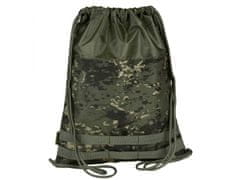 sarcia.eu Zelená maskáčová taška na boty, školní taška přes rameno 45x35,5cm STARPAK 
