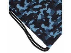 sarcia.eu Modrá maskáčová taška na boty, školní taška přes rameno 45x35,5cm STARPAK 