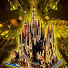 XXXX 3D kovové puzzle Sagrada Familia vyřezávané laserem