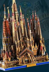 XXXX 3D kovové puzzle Sagrada Familia vyřezávané laserem