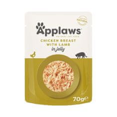 Applaws kapsička Cat Jelly Kuřecí prsa s jehněčím 16x70g