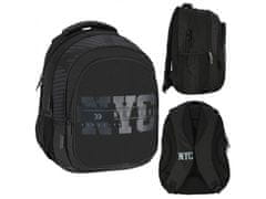sarcia.eu New York černý batoh pro mládež, batoh pro chlapce 43x35x21cm STARPAK 