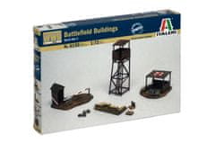 Italeri budova strážní věž, Checkpoint, stanice první pomoci, doplňky, Model Kit 6130, 1/72