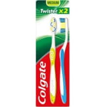 Colgate Colgate - Twister Medium Toothpaste - Klasický zubní kartáček 2.0ks 