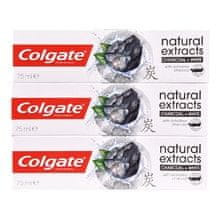 Colgate Colgate - Naturals Charcoal Trio Toothpaste (3 pcs) - Whitening toothpaste with activated carbon 75ml 