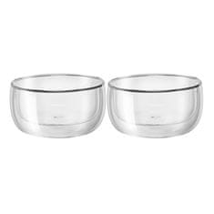 Zwilling Stolního nádobí bezbarvý Sorrento Bowl 280 ML 2 Szt Miski Salaterki Termiczne Z Podwójnymi Ściankami Szklane