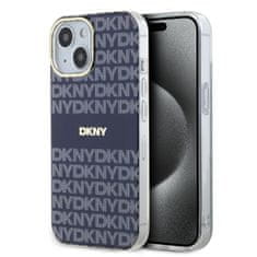 DKNY Zadní Kryt PC/TPU Repeat Pattern Tonal Stripe Magsafe pro iPhone 13 modrý