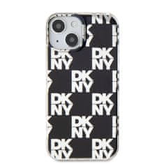 DKNY Zadní Kryt PC/TPU Checkered Pattern pro iPhone 15 černý