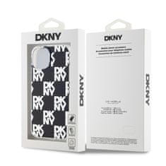 DKNY Zadní Kryt PC/TPU Checkered Pattern pro iPhone 15 černý