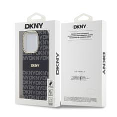 DKNY Zadní Kryt PC/TPU Repeat Pattern Tonal Stripe Magsafe pro iPhone 13 Pro černý