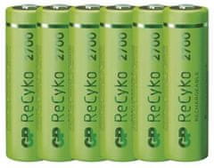 GP Nabíjecí baterie ReCyko 2700 AA (HR6) B2127V, 6 ks, zelené 1032226270