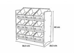 bHome Organizér na hračky Gray