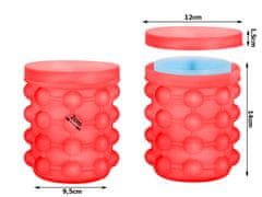 Verk 07217 Silikonová nádoba na výrobu ledu červená