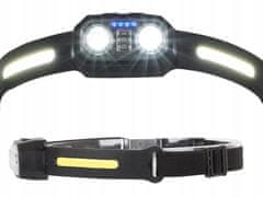 Verk 08380 Čelovka LED COB, pohybový senzor, IPX6