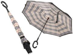 Verk 25000 Obrácený deštník 105 cm károvaný