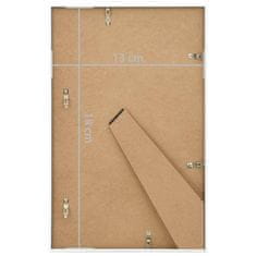 Vidaxl Fotorámečky koláž 3 ks na stůl bílé 13 x 18 cm MDF